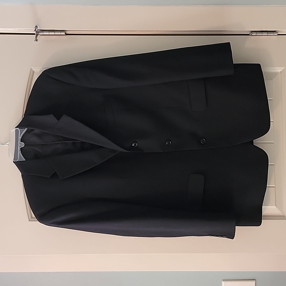 Alfani Wool Suit Jacket Sport Coat Blazer Black Size Large
